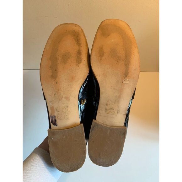 Free People Black Patent Leather Mule Shoe EU 39 US 8 - Picture 7 of 8